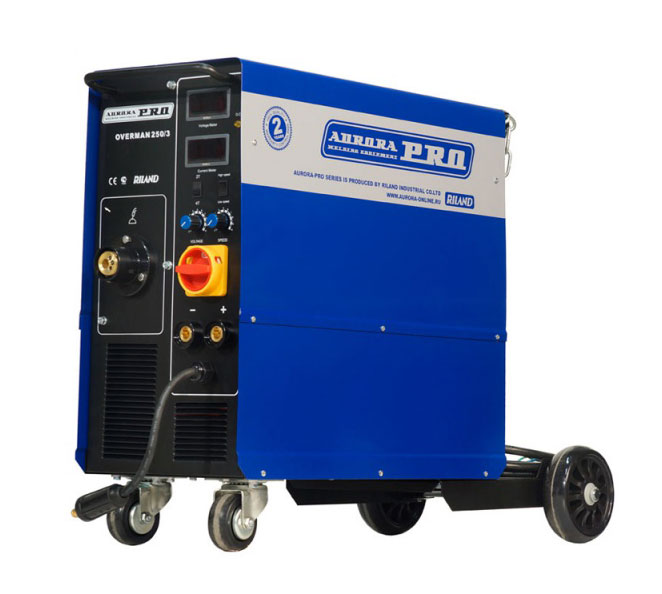 Инверторный сварочный полуавтомат AuroraPRO OVERMAN 250/3 (MOSFET) Инверторный сварочный полуавтомат AuroraPRO OVERMAN 250/3 (MOSFET)