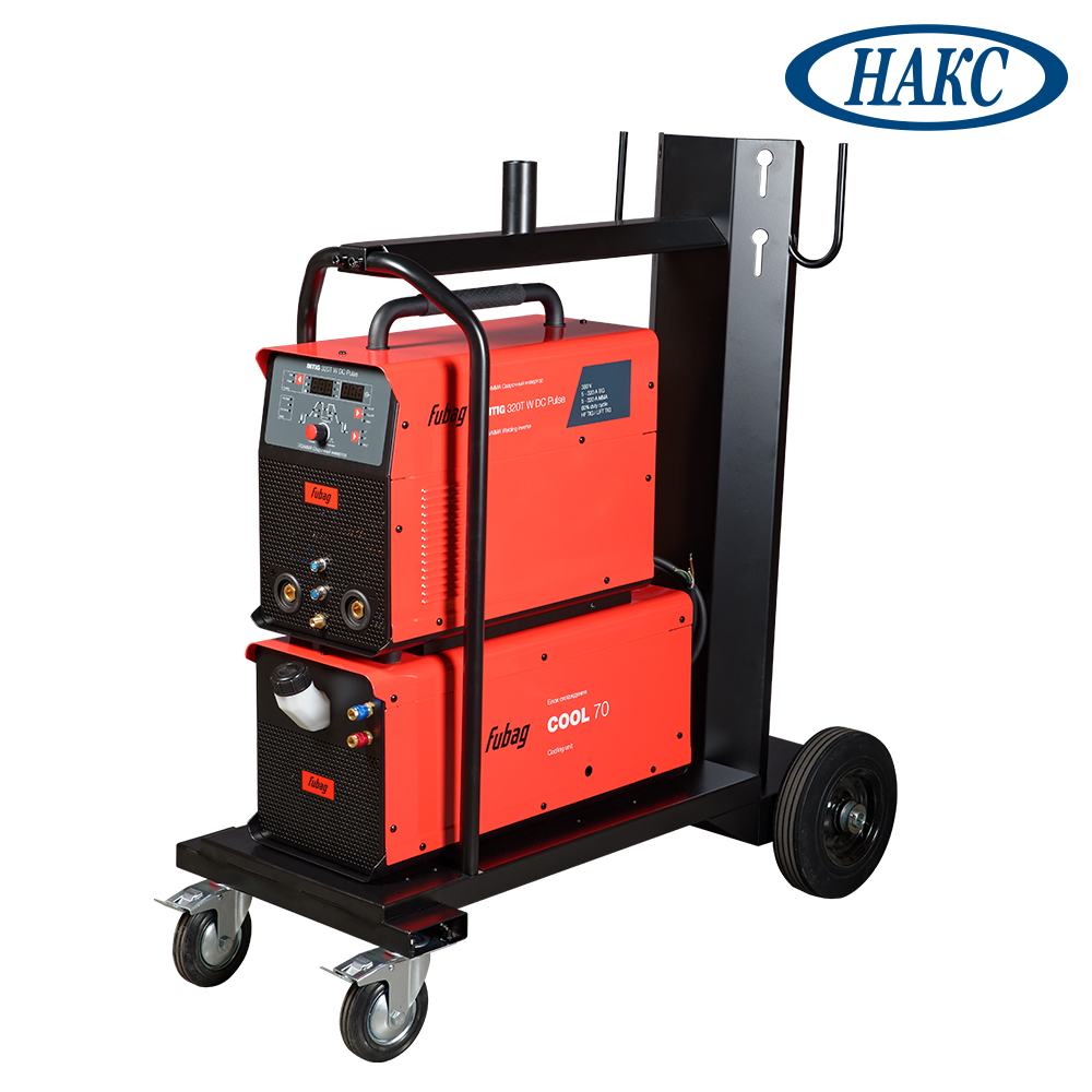 1 FUBAG Инвертор сварочный INTIG 320 T W DC PULSE НАКС + Горелка FB TIG 400W 4m + Адаптер разъема управления 5 pin + Блок жидкостного охлаждения Cool 70 + Тележка — изображение 1